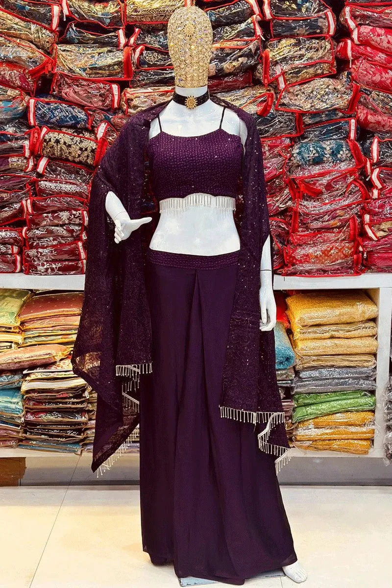 Designer Western Crop Top Lehenga For Party Function