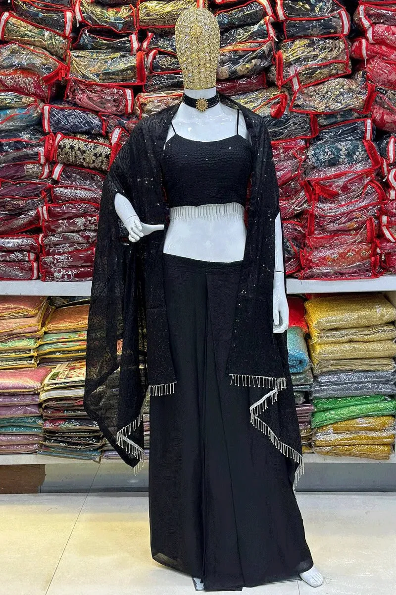 Designer Western Crop Top Lehenga For Party Function