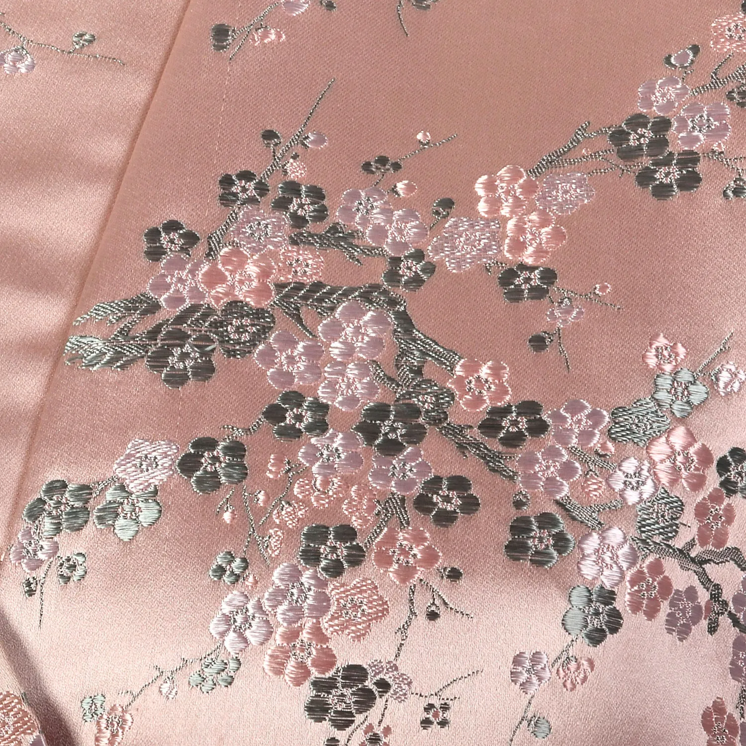 Dynasty 1960s Pink Silk Wrap Jacket and Cigarette Pant Set