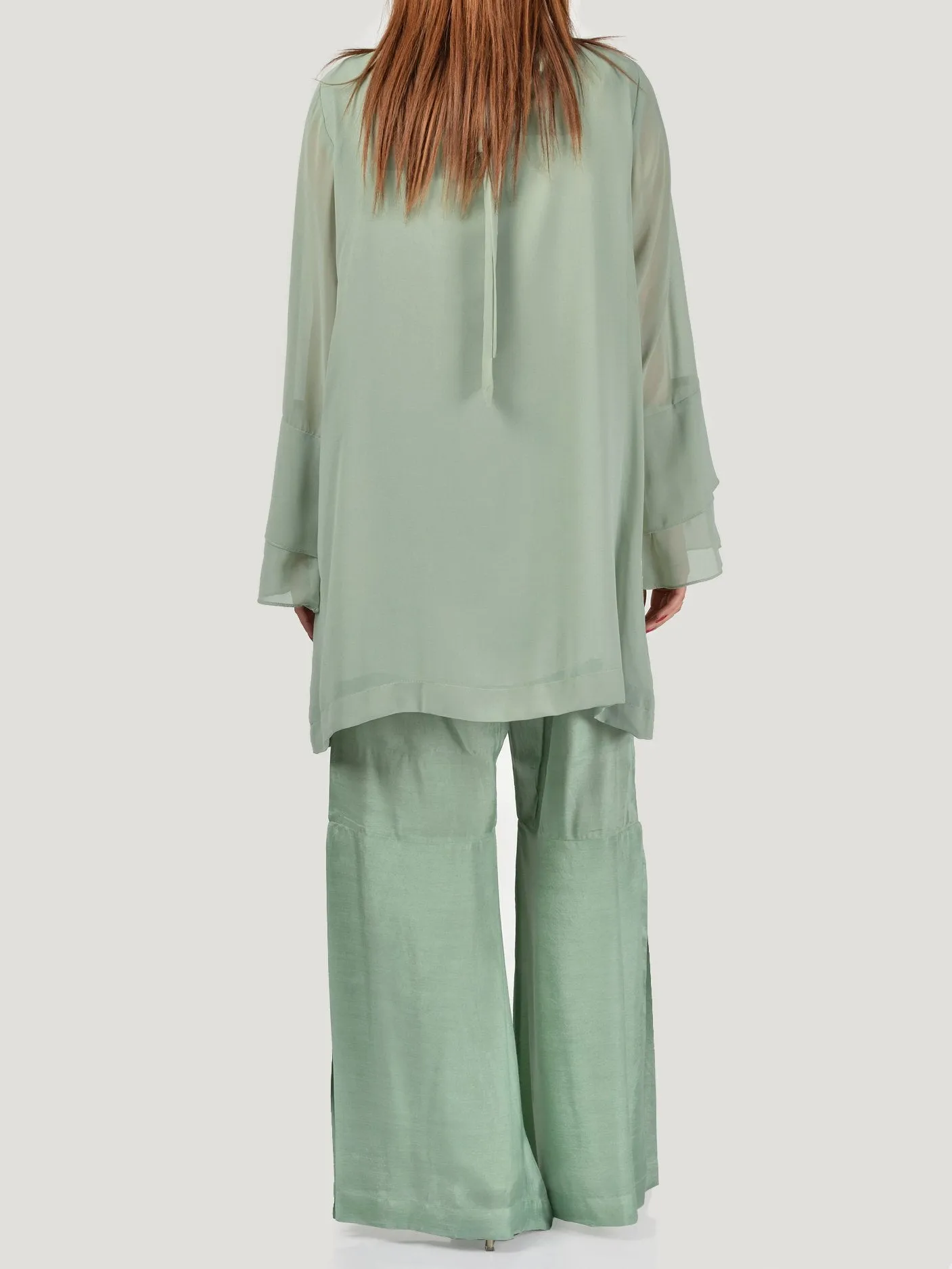 Embroidered Chiffon Suit