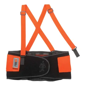 Ergodyne 11881 ProFlex 100HV Economy Spandex Hi-Vis Back Support, XSmall, HV Orange