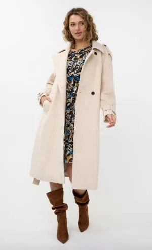ESQUALO TRENCH COAT- BISCUIT