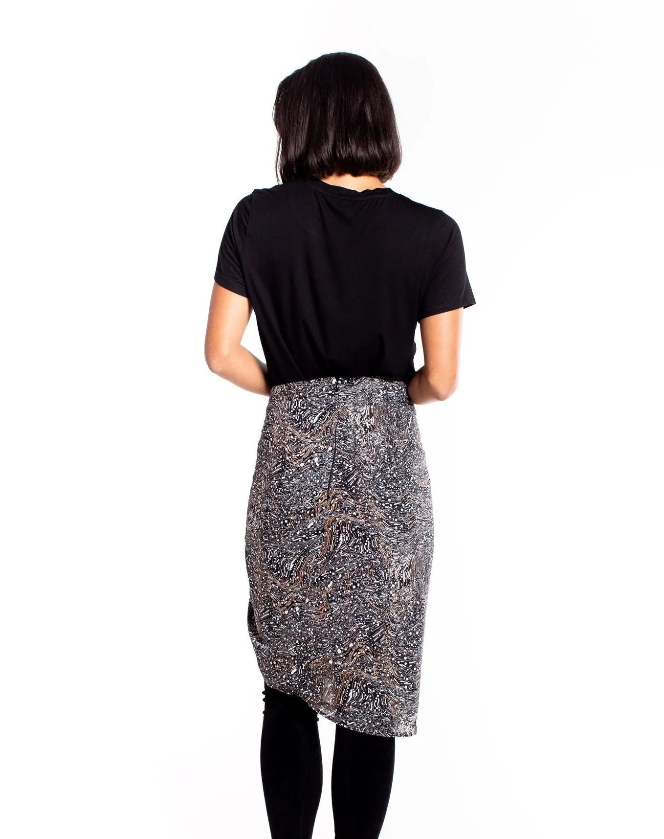 et alia Kennedy Skirt Black Marble
