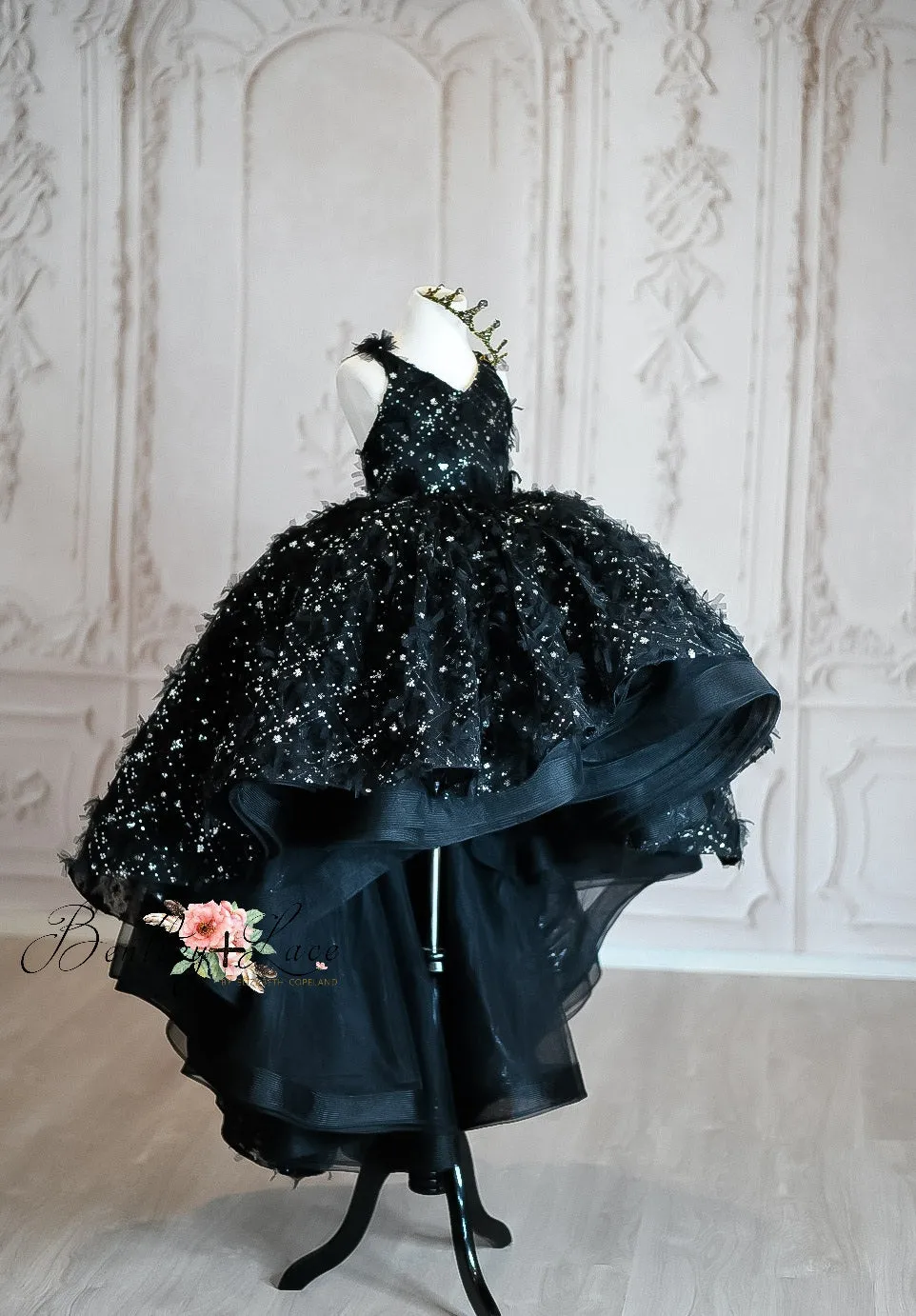 Euc "Magic" Midnight-  high low gown ( 7 Year - Petite 8 Year)