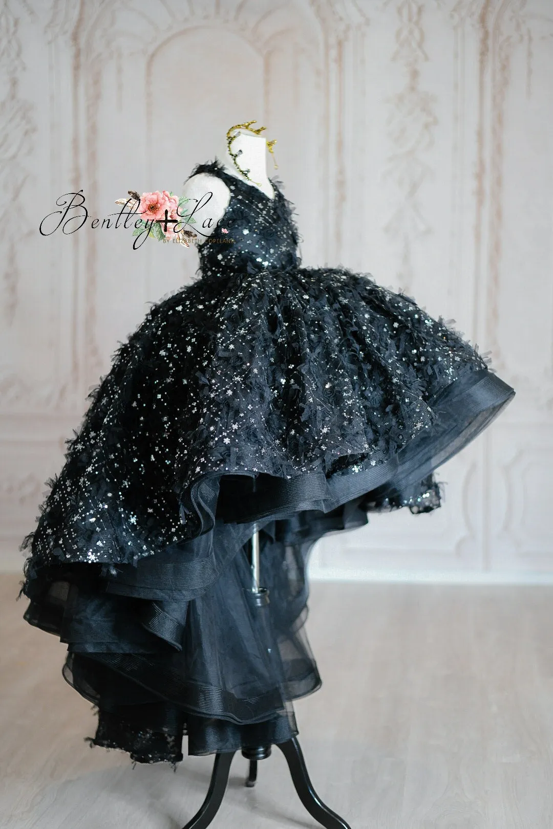 Euc "Magic" Midnight-  high low gown ( 7 Year - Petite 8 Year)