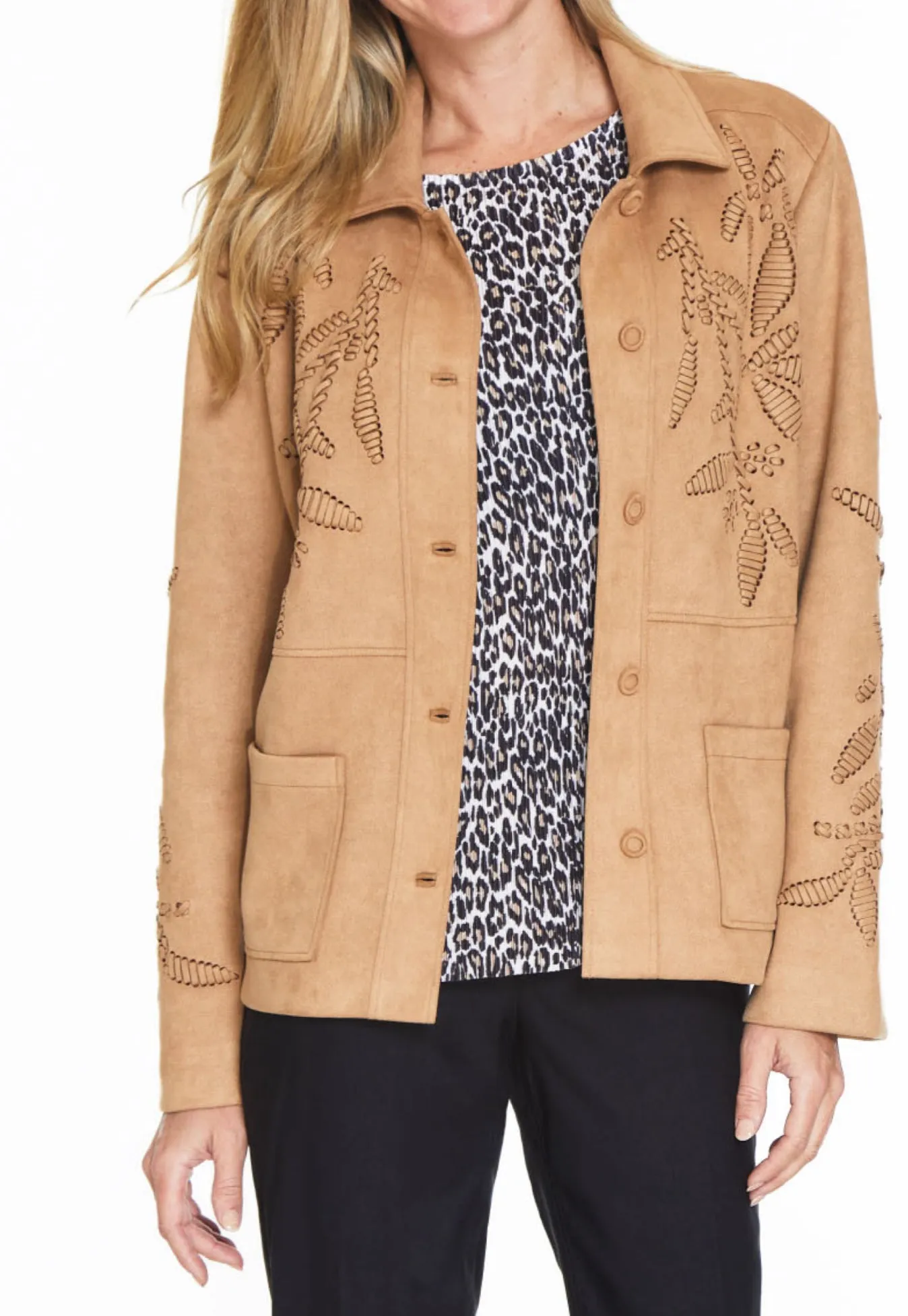 Faux Suede Jacket