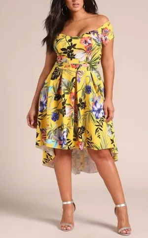 Floral Off the Shoulder Dress