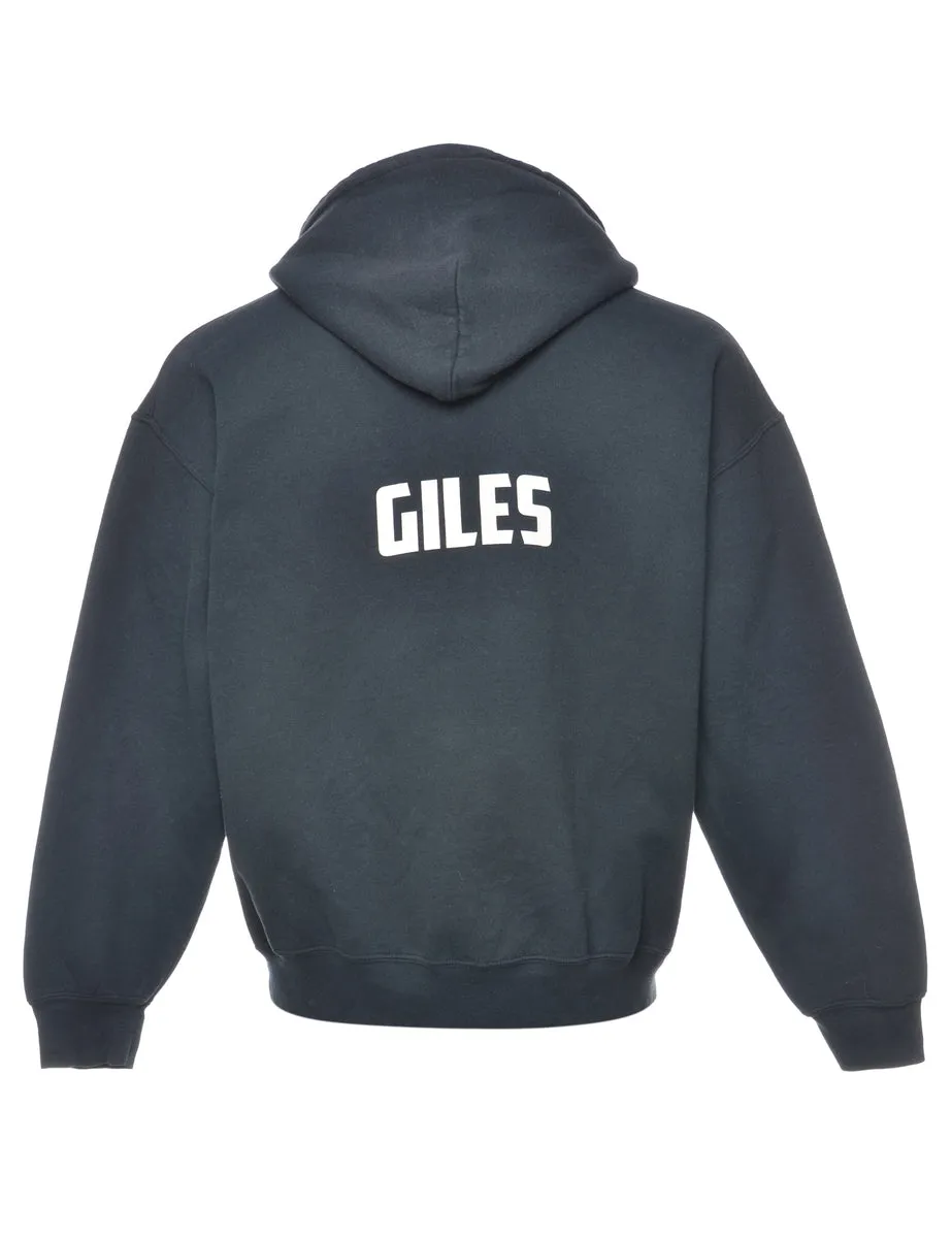 Football Hooded Sports Sweatshirt - L