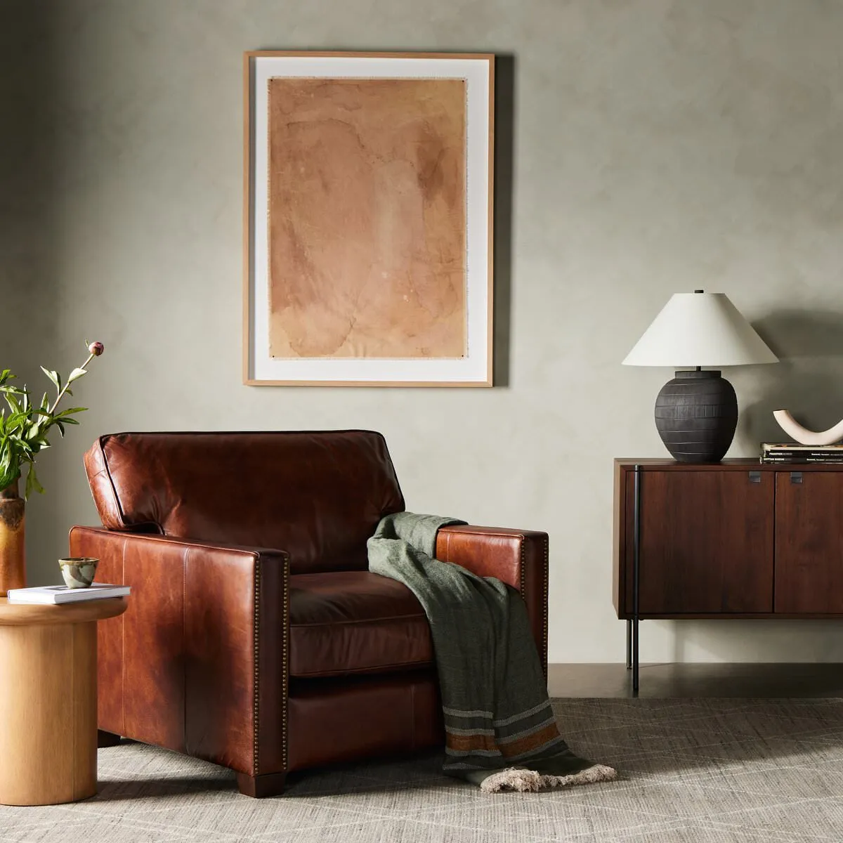 Four Hands Larkin Club Chair in Cigar