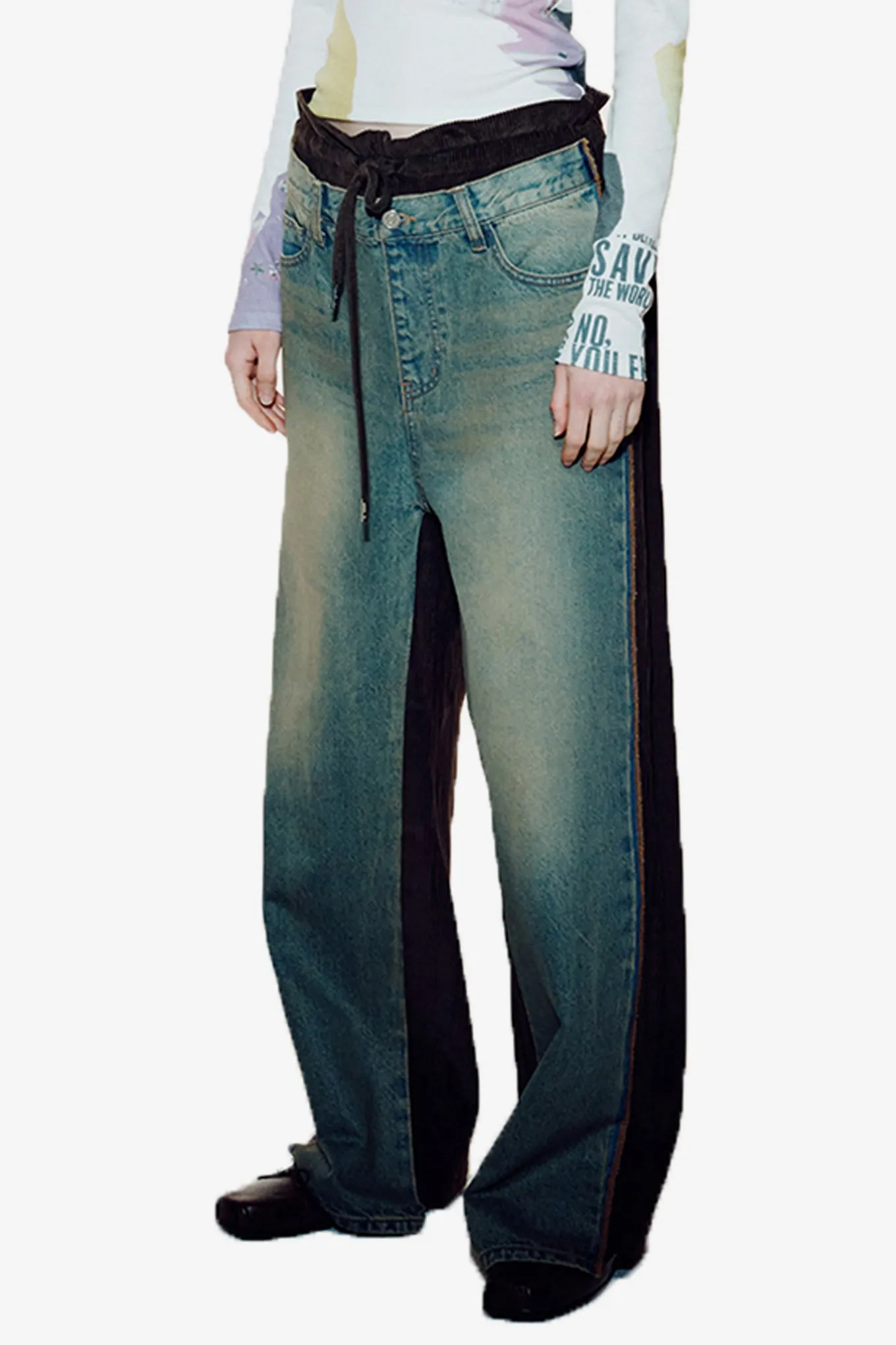 FRONT JEAN CORDUROY PANTS