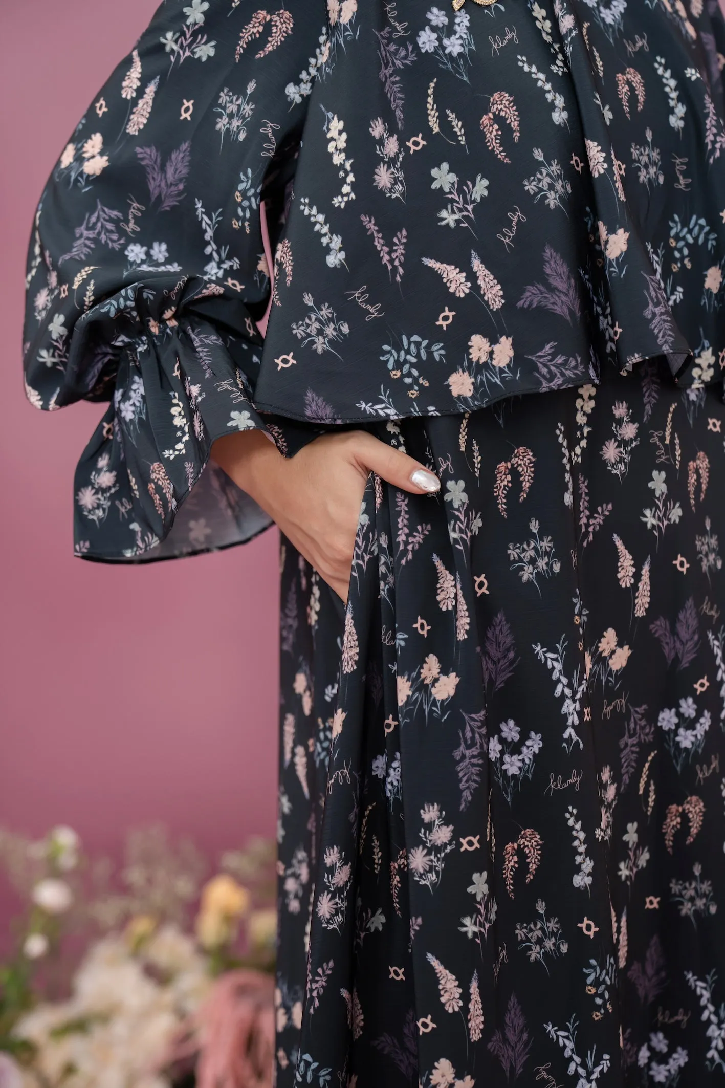 Gardenia Dress Dark Berry