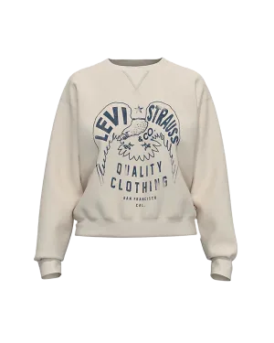Graphic Signature Sweatshirt in Eagle Egret