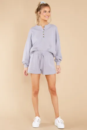 Hana Lavender Ash Henley Sweatshirt