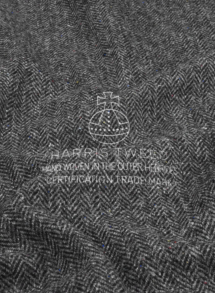 Harris Tweed Charcoal Chevron Jacket
