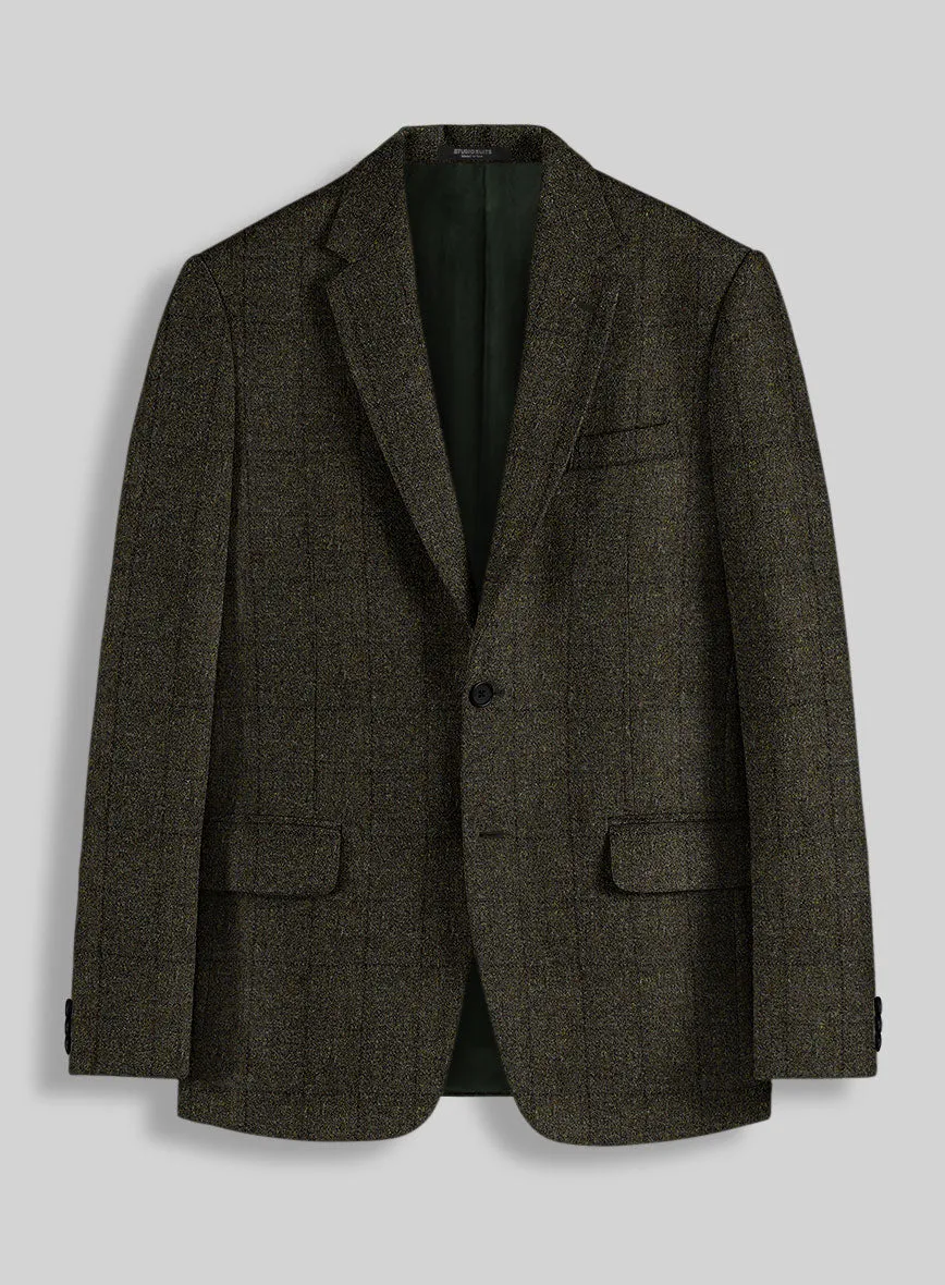 Harris Tweed Dark Green Check Jacket