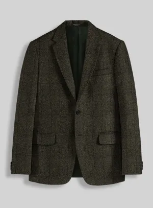 Harris Tweed Dark Green Check Jacket