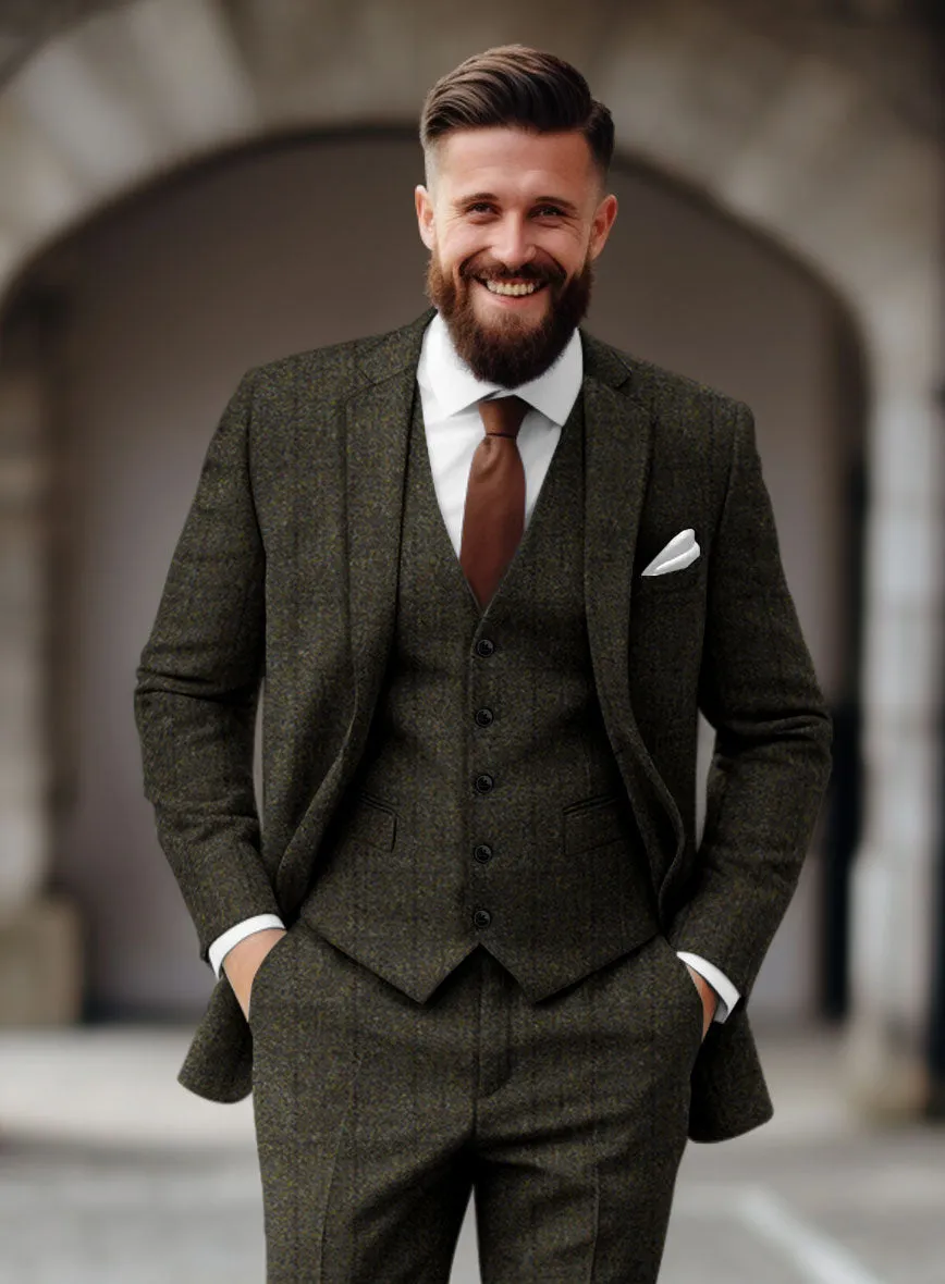 Harris Tweed Dark Green Check Jacket