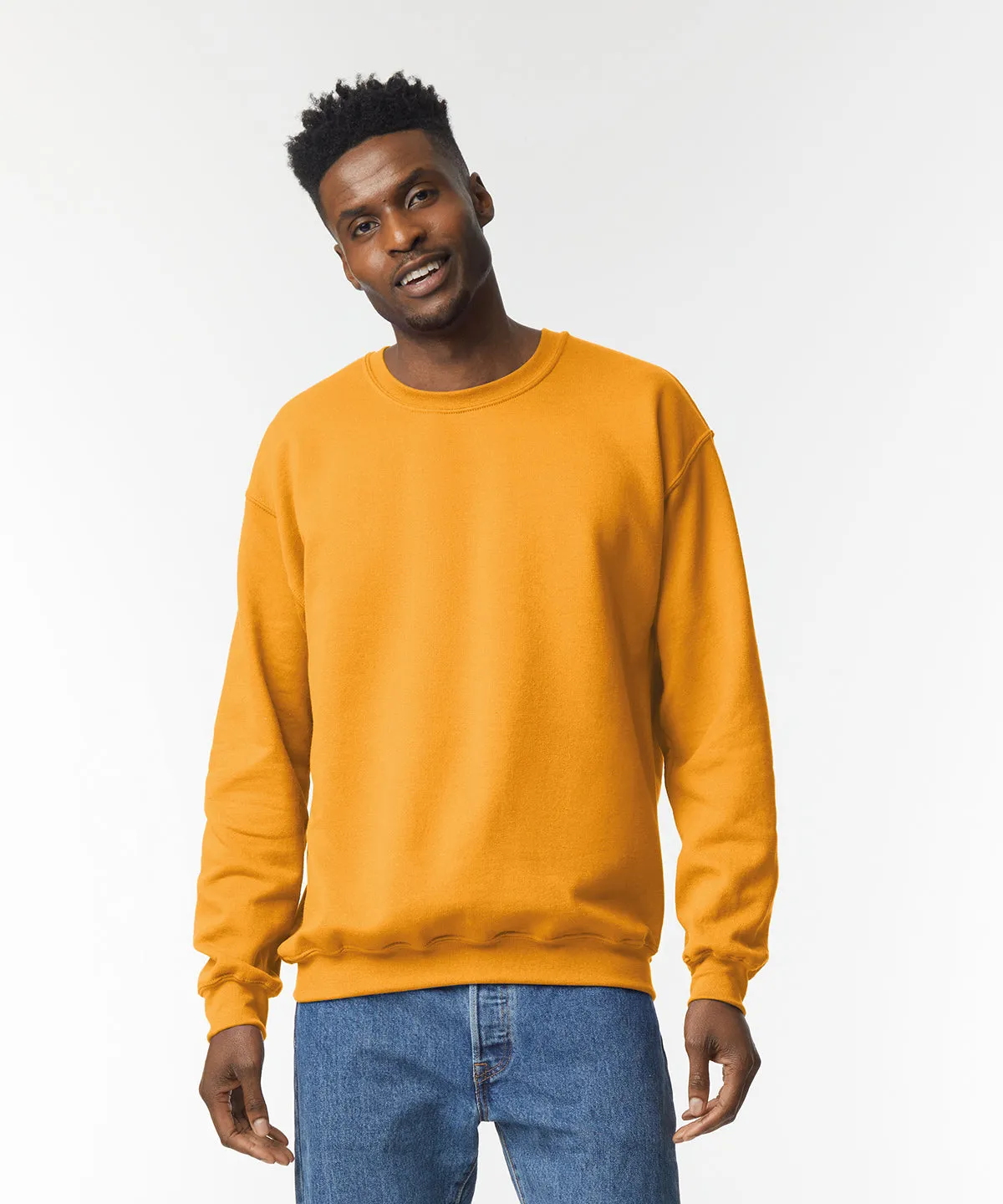 Heavy Blend adult crew neck sweatshirt | Heliconia