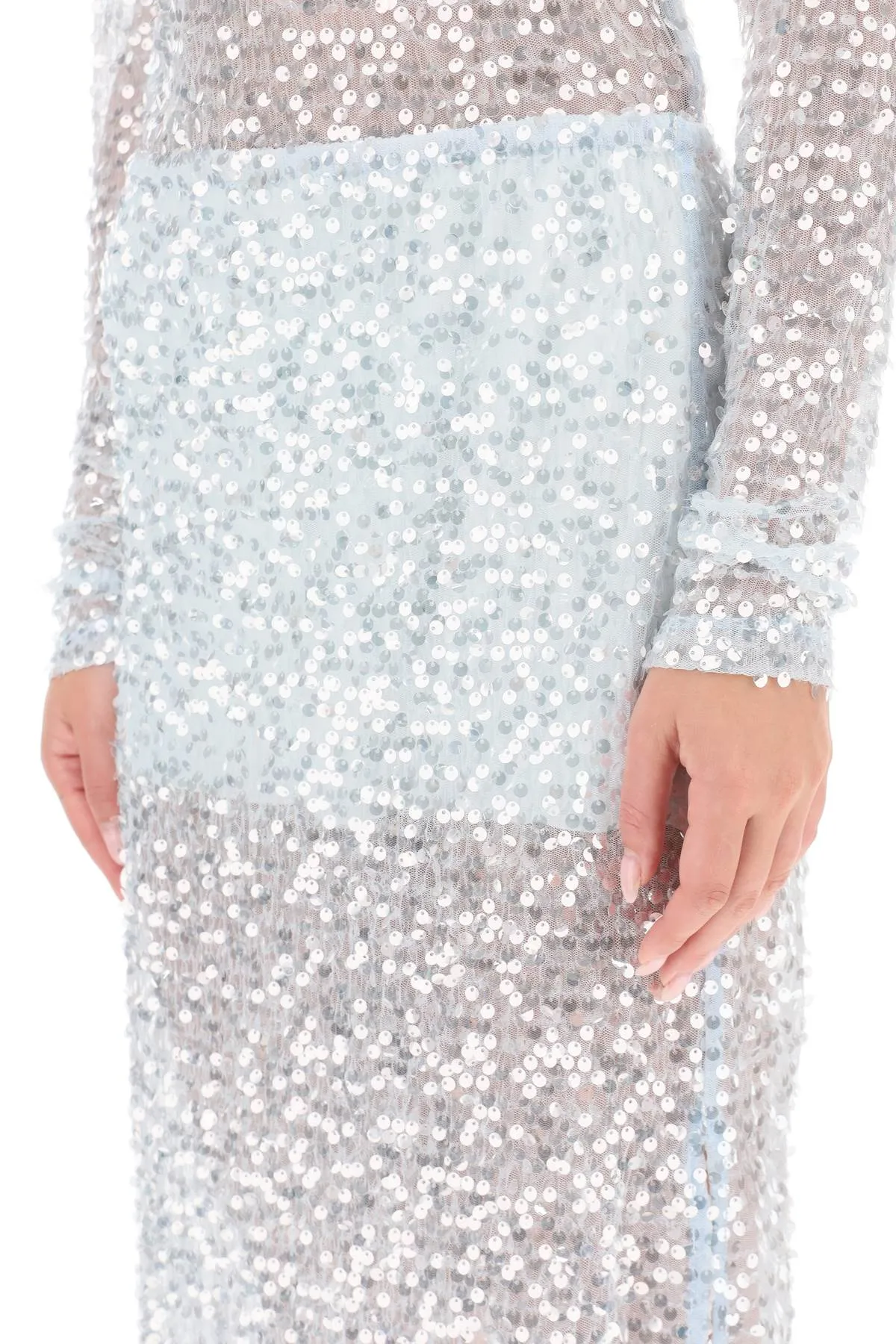 helen sequined midi skirt