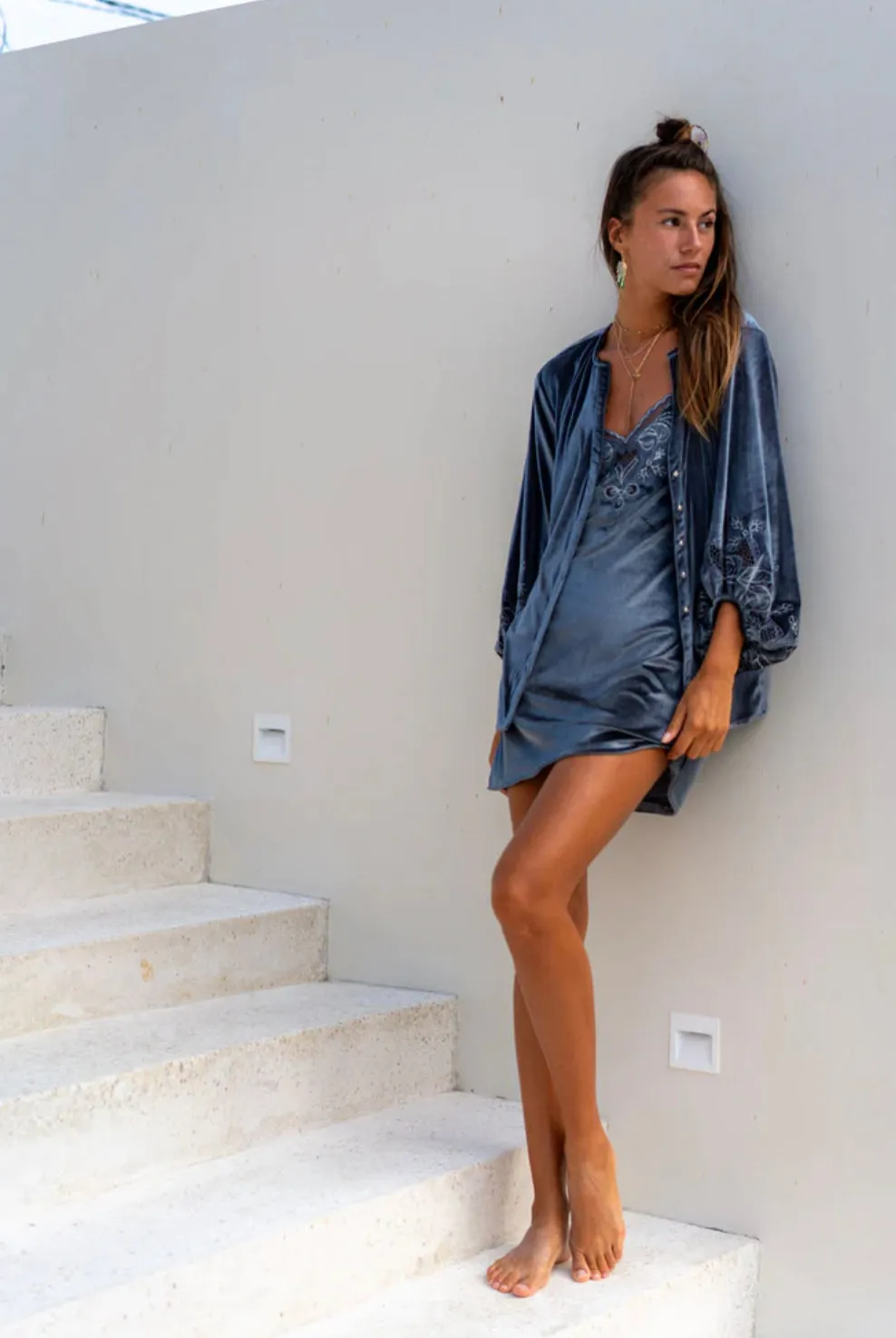 Hendrix Mini Dress - Charcoal