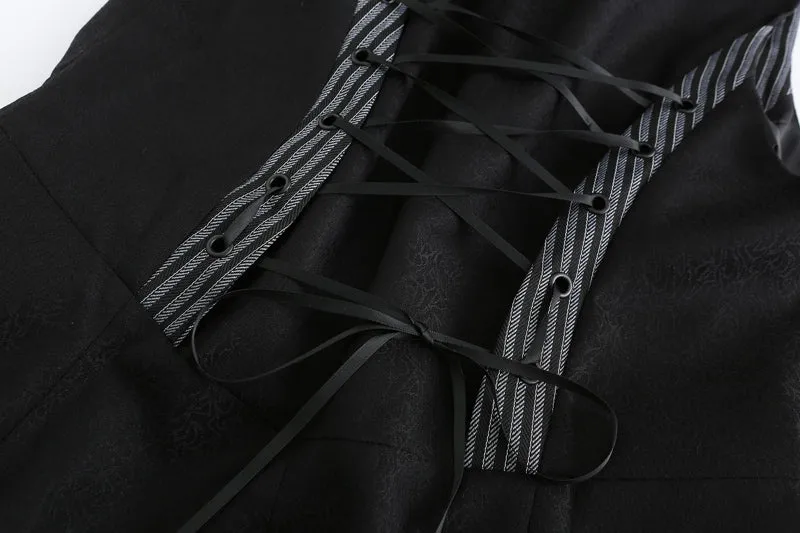 Immortal Thorn~Eternal Glow~Elegant Ouji Lolita Prince Long Black Coat