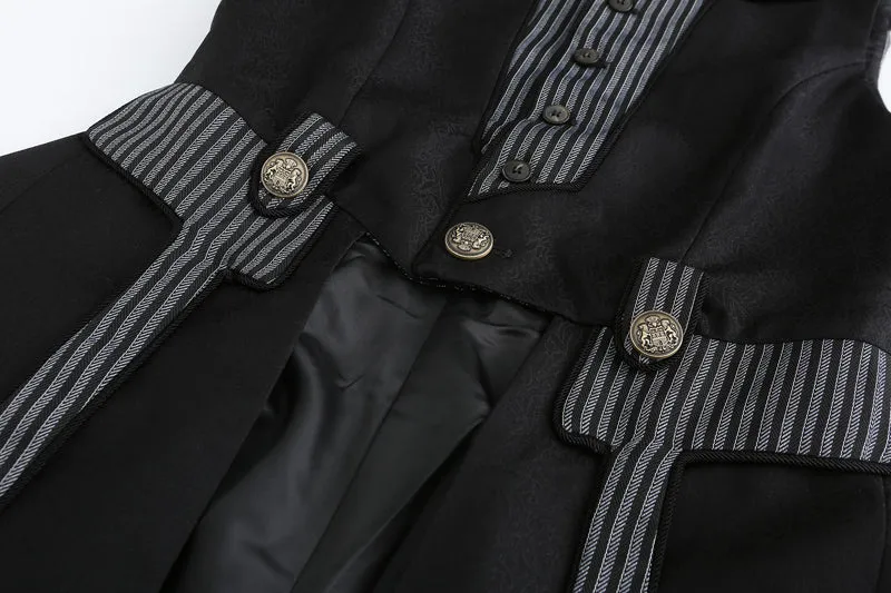 Immortal Thorn~Eternal Glow~Elegant Ouji Lolita Prince Long Black Coat