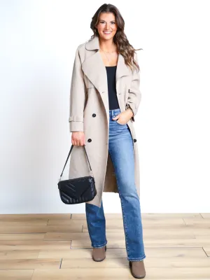 In The Works Trench Coat- Final Sale