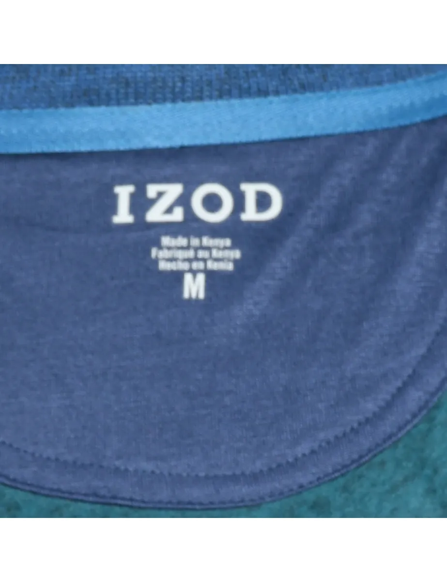 IZOD Dark Green Plain Sweatshirt - M