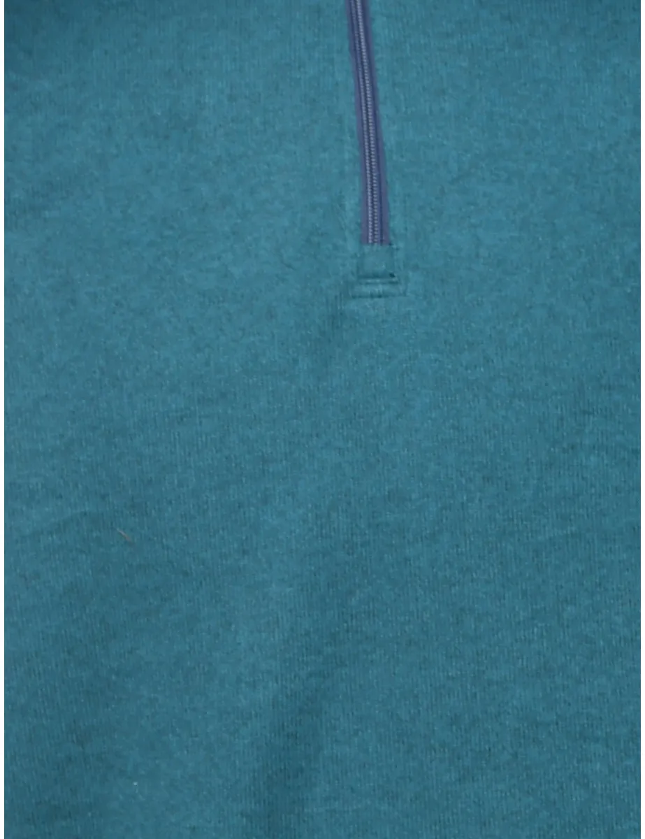 IZOD Dark Green Plain Sweatshirt - M