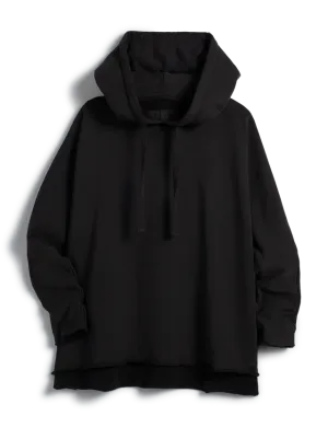 KANE - CAPELET HOODIE IN BLACK
