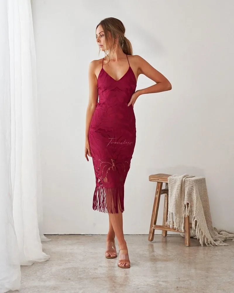 Khaleesi Dress - Cerise