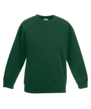 Kids classic set-in sweatshirt | Bottle Green