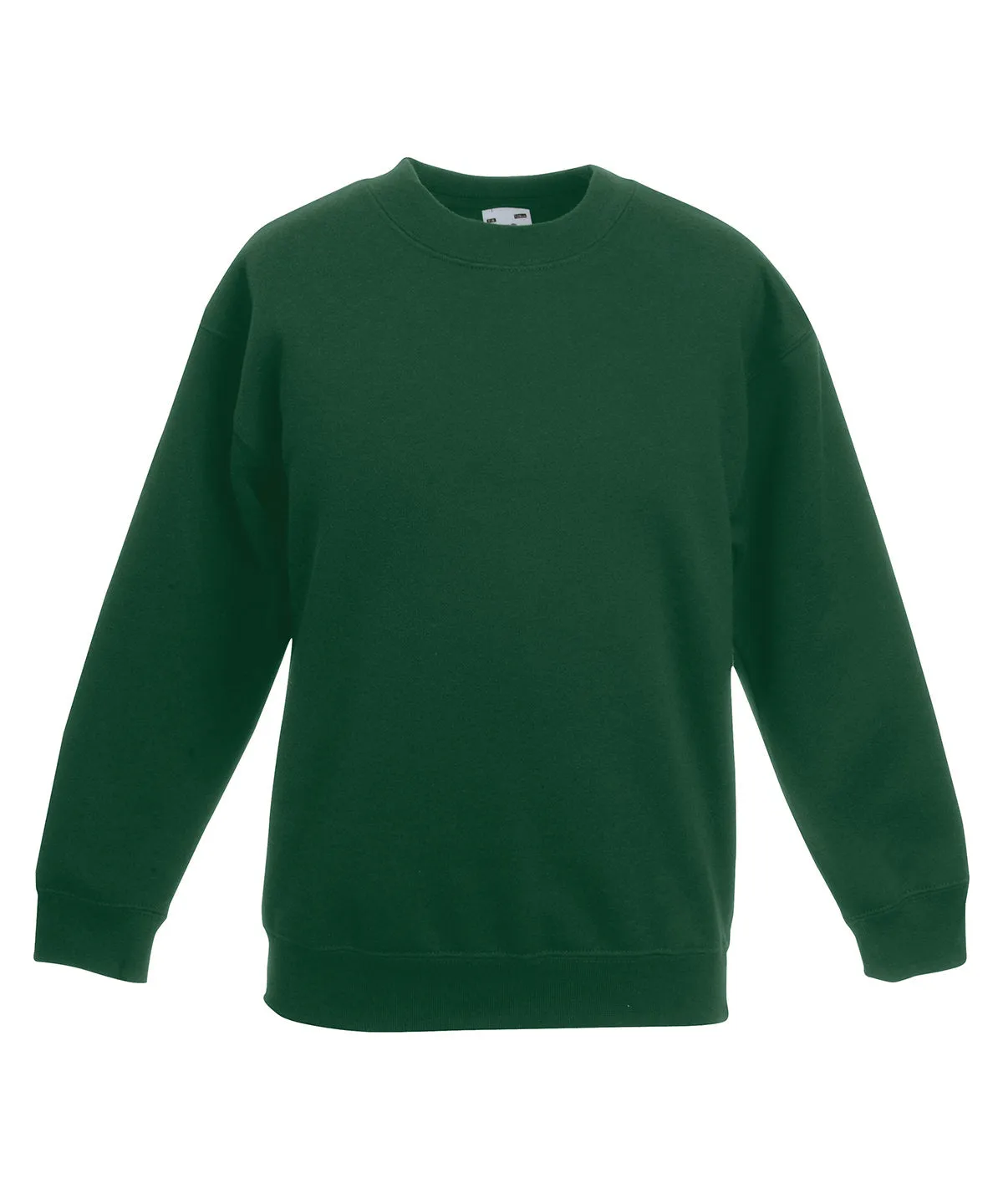 Kids classic set-in sweatshirt | Bottle Green