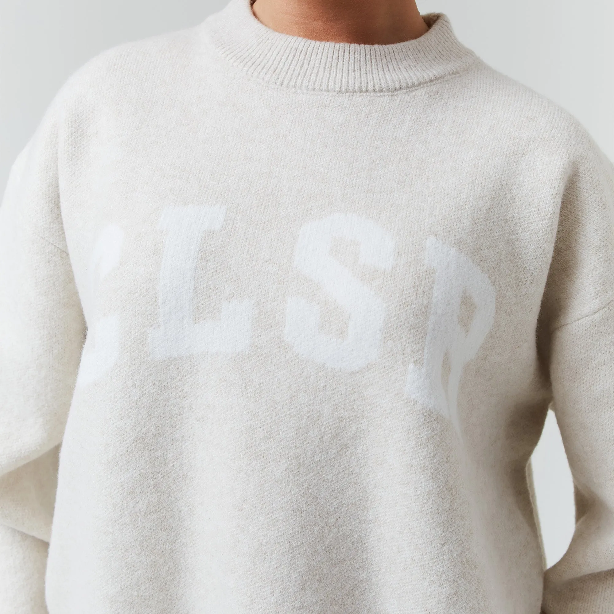 Knit Crewneck Tracksuit | Oatmeal