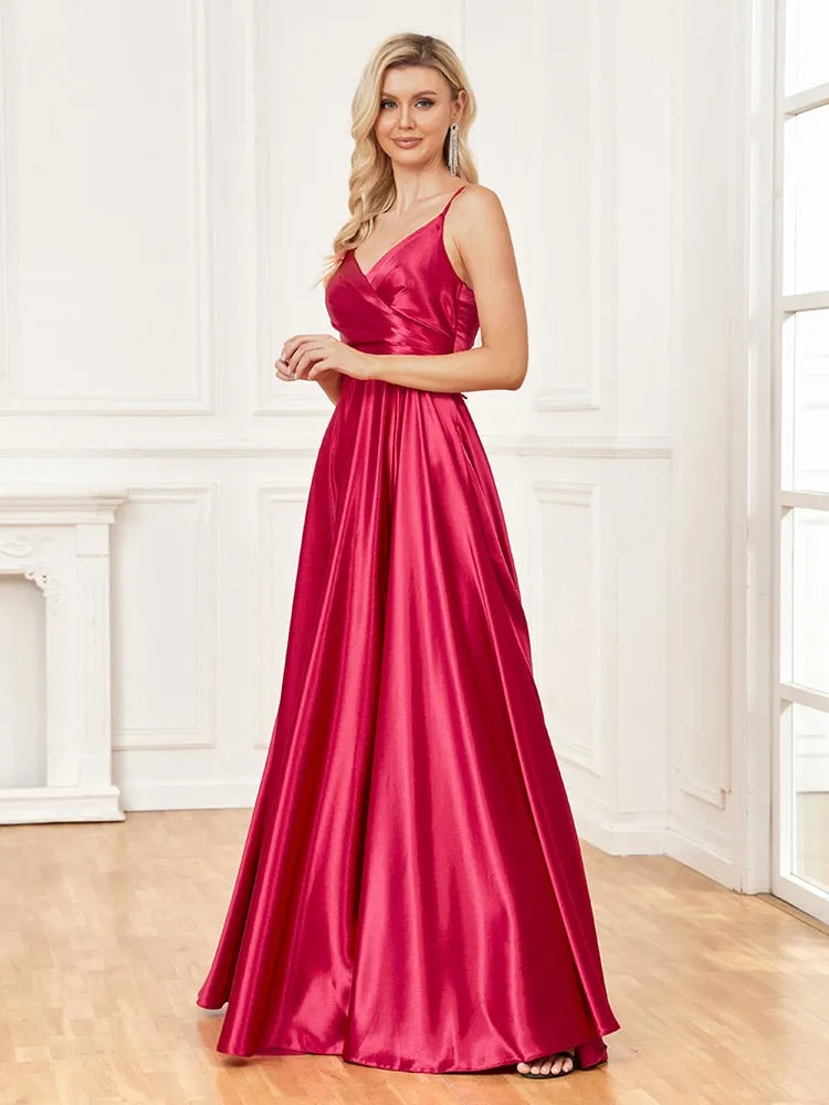 Know To Be Wild Satin Evening Party Dress