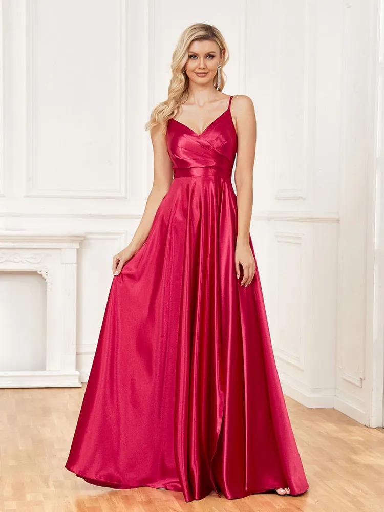 Know To Be Wild Satin Evening Party Dress