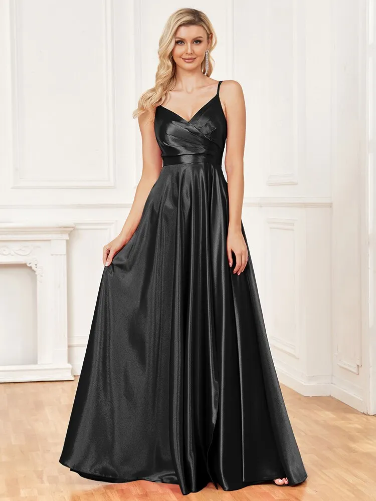 Know To Be Wild Satin Evening Party Dress