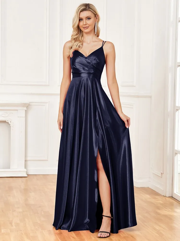 Know To Be Wild Satin Evening Party Dress