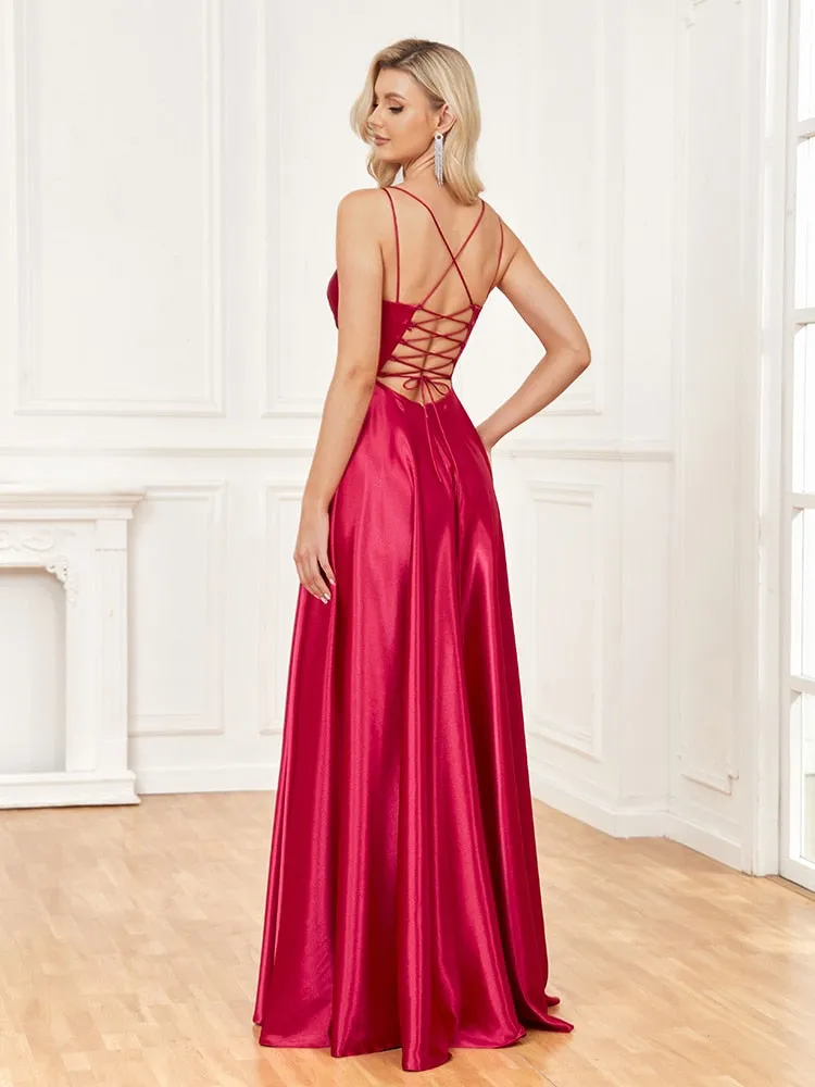 Know To Be Wild Satin Evening Party Dress