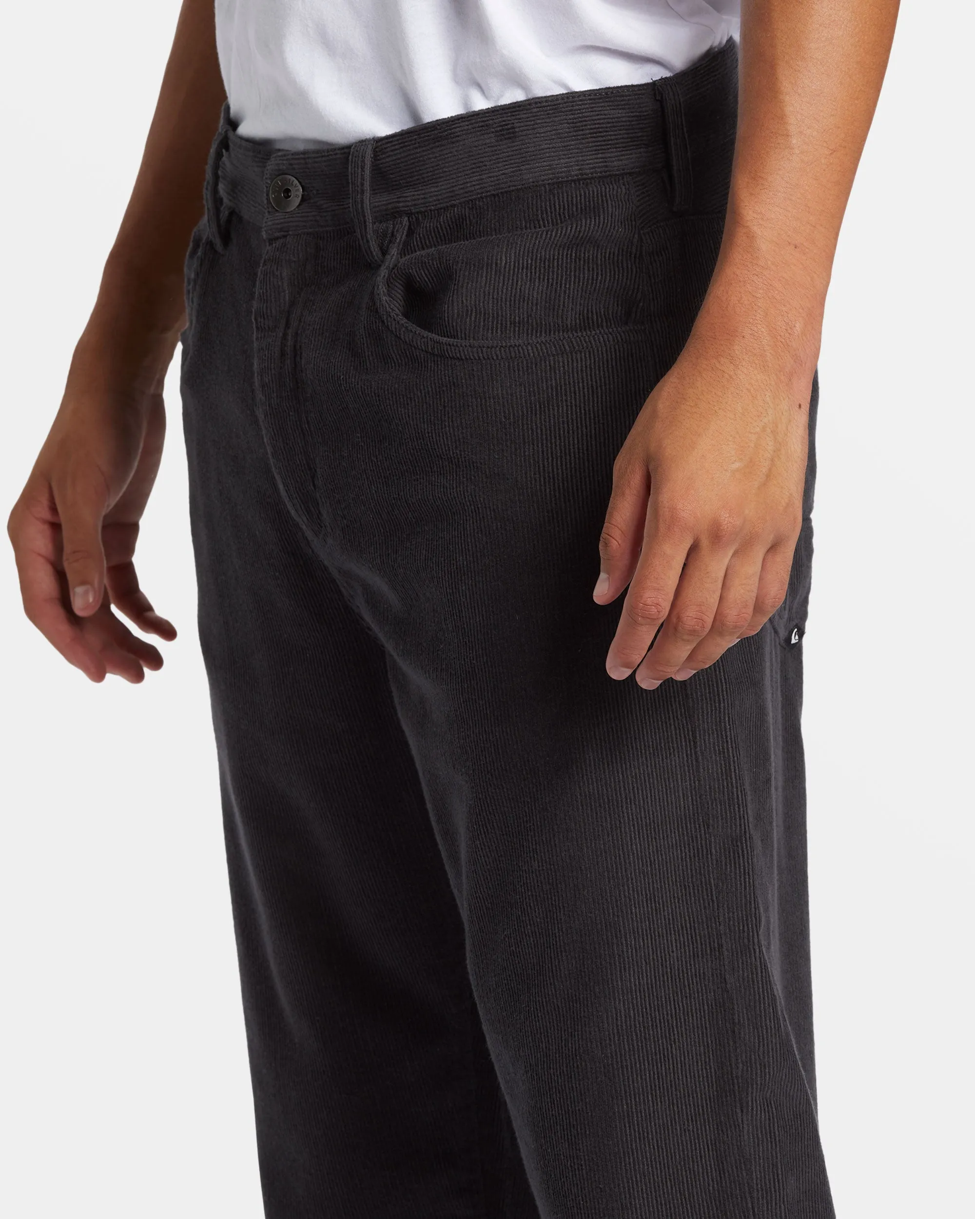 Landers Corduroy Straight Fit Pants - Tarmac