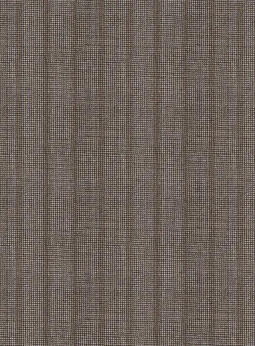 Lanificio Zegna Belo Brown Stripe Wool Jacket