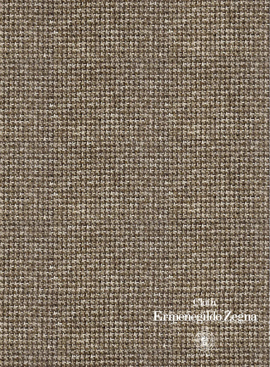 Lanificio Zegna Brown Basket Weave Jacket