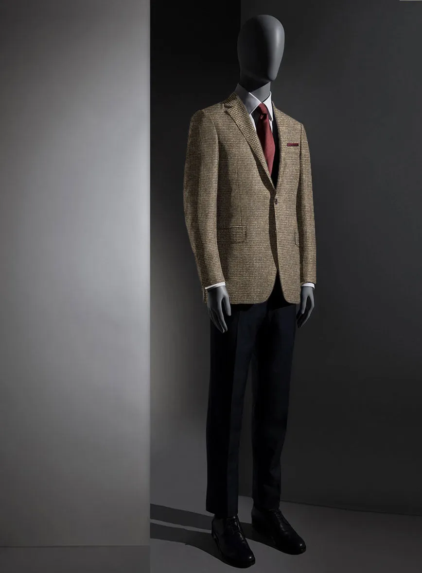 Lanificio Zegna Brown Basket Weave Jacket