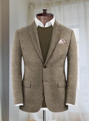Lanificio Zegna Brown Basket Weave Jacket