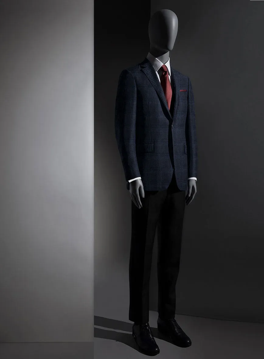 Lanificio Zegna Trofeo Blue Checks Cashmere Jacket