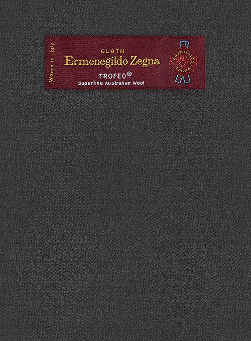 Lanificio Zegna Trofeo Charcoal Wool Jacket