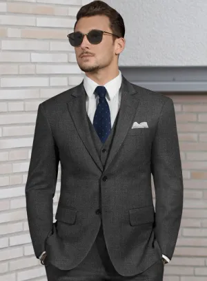 Lanificio Zegna Trofeo Charcoal Wool Jacket