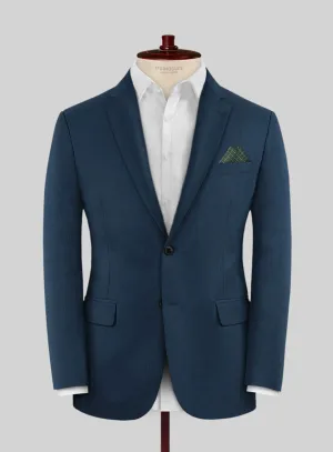 Lanificio Zegna Trofeo Flat Blue Wool Jacket