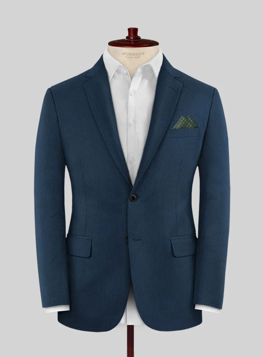 Lanificio Zegna Trofeo Flat Blue Wool Jacket