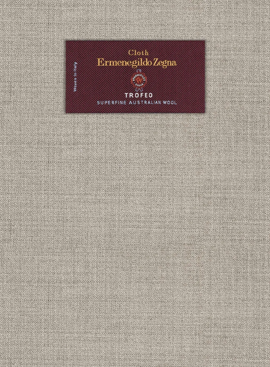 Lanificio Zegna Trofeo Light Brown Wool Jacket